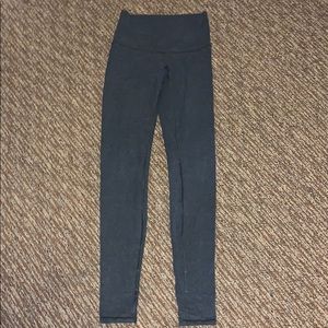 Lululemon Grey High Rise Cotton Leggings